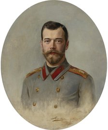 Portrait of Emperor Nicholas II (1868-1918), 1897. Artist: Liphart, Ernest Karlovich (1847-1932)