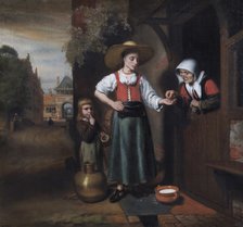 'The Milkwoman', 1655-1659. Artist: Nicolaes Maes.