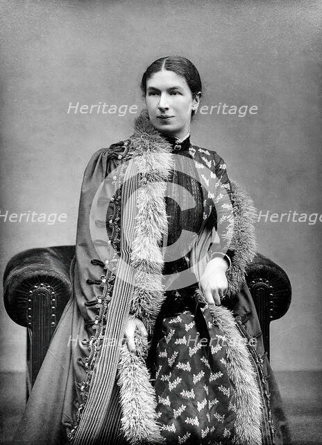 Mary Augusta Ward, Mrs Humphry Ward, c1870s. Creator: Barraud.