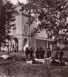 St. Peter's Church near White House, Where Washington was Married. General E. V. Sumner..., 1861-65. Creator: Alexander Gardner.