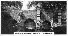 Abbot's Bridge, Bury St Edmunds, Suffolk, c1920s. Artist: Unknown