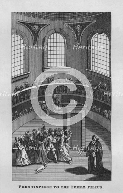 'Frontispiece to the Terrae Filius', 1808, (1827). Creator: Thomas Cook.