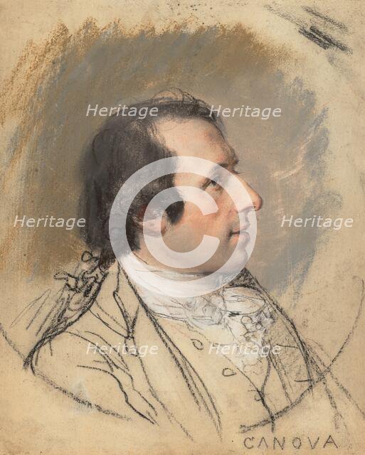 Portrait of Antonio Canova, 1787. Creator: Hugh Douglas Hamilton.