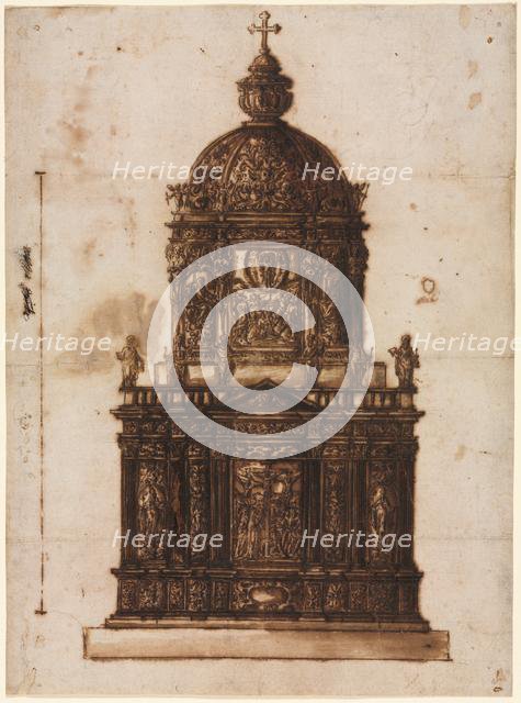 Design for a Ciborium, 1600s. Creator: Fantoni Family Workshop (Italian).