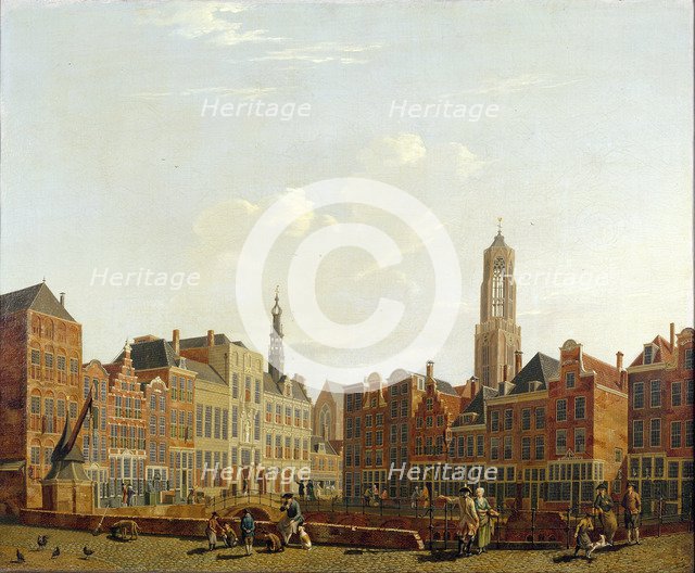 Utrecht Town Hall Bridge with Surroundings, 1779. Artist: Ouwater, Isaac (1748-1793)