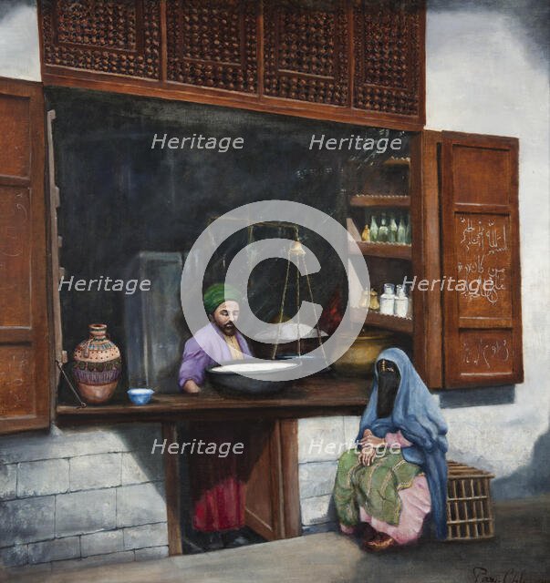 Turkish Milk Shop, 1927. Creator: Wiktor Chlebowski-Poraj.