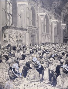 Banquet at the Guildhall, London, 1908. Artist: Anon