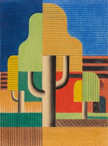 Trees, 1931. Creator: Hoerle, Heinrich (1895-1936).