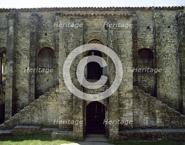 Exterior, Church of St Mary, Mount Naranco, Oviedo, Spain, 9th century (2002).  Creator: LTL.