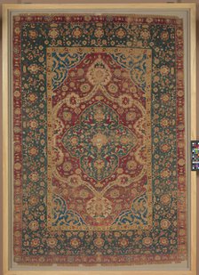 Silk Kashan Carpet, Iran, 16th century. Creator: Unknown.