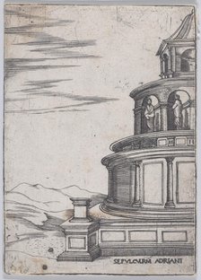 Sepulchrum Adriani (Views of Ancient Roman Temples and Arches), 1535-40., 1535-40. Creator: Anon.