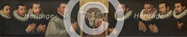 Calvary Amongst Portraits, 1590. Creator: Anon.