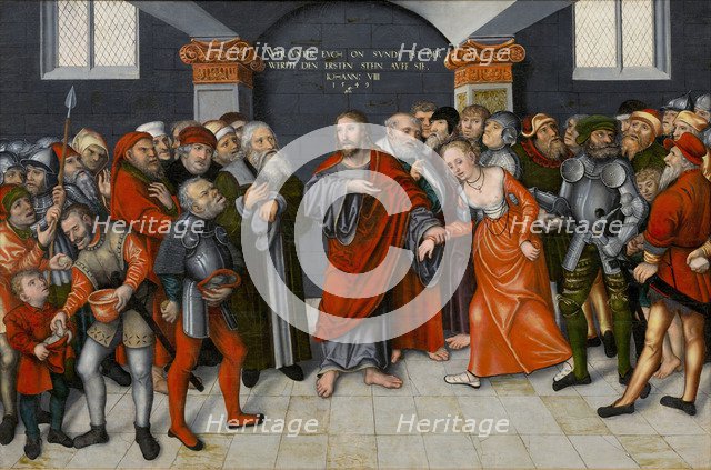 Christ and the Woman Taken in Adultery, 1549.
