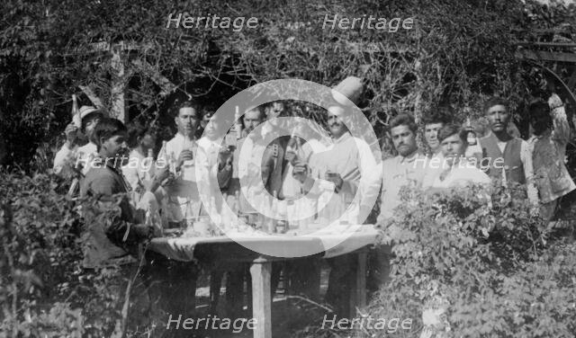 Mexican Feds Celebrating, between c1910 and c1915. Creator: Bain News Service.
