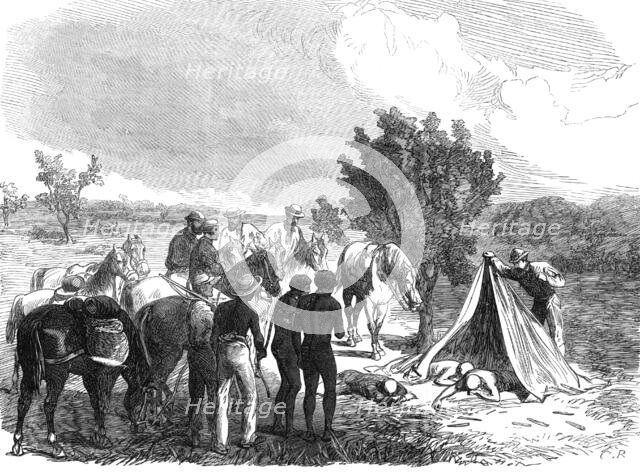 Finding the remains of the lost explorers Harding, Panter, and Goldwyer...North-West Australia, 1865 Creator: Unknown.