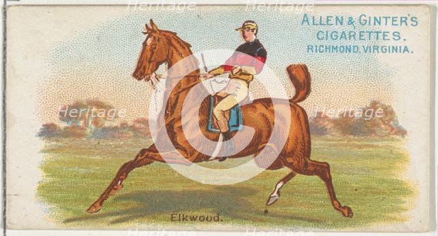 Elkwood, from The World's Racers series (N32) for Allen & Ginter Cigarettes, 1888. Creator: Allen & Ginter.