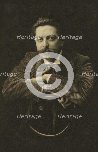 Portrait of the pianist and composer Enrique Granados (1867-1916), c. 1900. Creator: Anonymous.