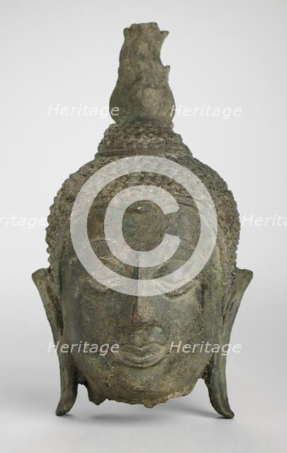 Head of Buddha Shakyamuni, c.14th century. Creator: Unknown.