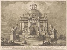 The Prima Macchina for the Chinea of 1773: The Temple of Peace, 1773. Creator: Giuseppe Vasi.