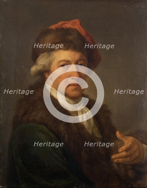 Self-Portrait in the Polish National Costume, 1790s. Creator: Bacciarelli, Marcello (1731-1818).