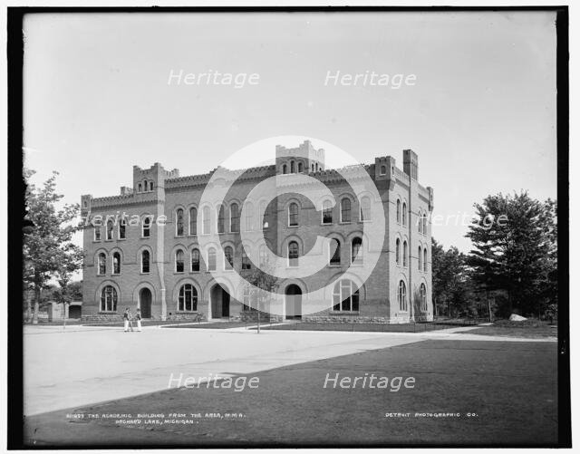 Academic building from the area, M.M.A., Orchard Lake, Michigan, between 1890 and 1901. Creator: Unknown.
