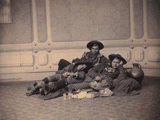 Hirten / Pifferari mit Brotzeit, ca. 1864. Creator: Jacob Wothly.