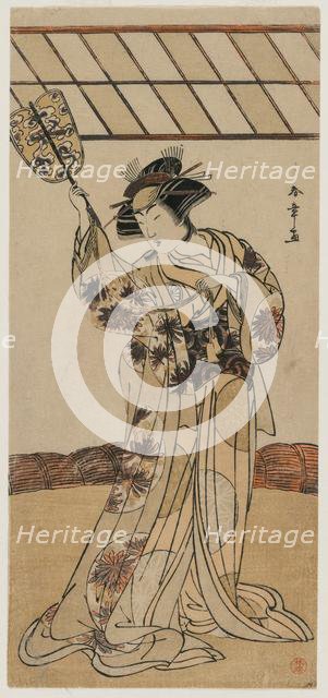 Segawa Kikunojo II as the Referee of a Wrestling Match, c. late 1770s. Creator: Katsukawa Shunsho (Japanese, 1726-1792).