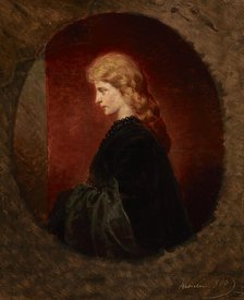 Portrait of a Red-Haired Woman, April 1865. Creator: Artur Grottger.