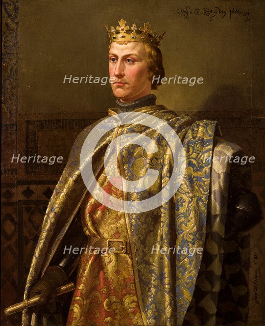 Portrait of Peter I (1334-1369), the king of Castile and León.