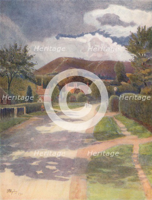 'Ewehurst Village', 1911, (1914). Artist: James S Ogilvy.