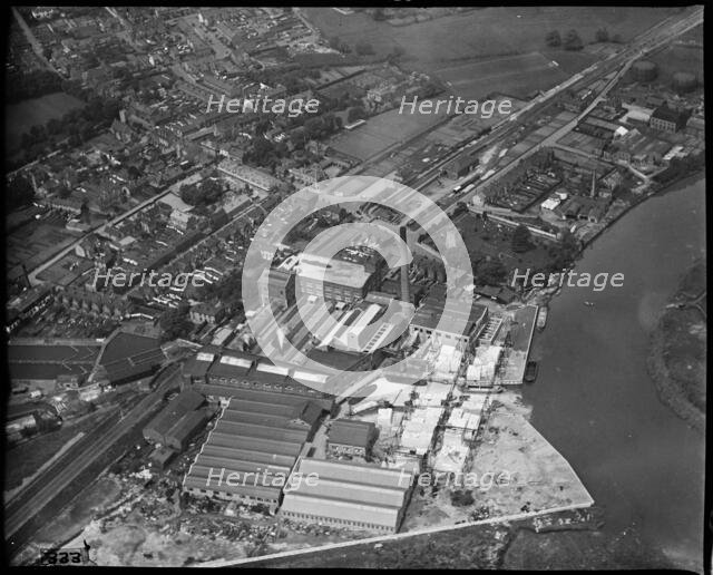C Townsend Hook and Co Snodland Paper Mill and  environs, Snodland, Kent, c1930s. Creator: Arthur William Hobart.