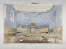 Interior view of the Sessions House on Newington Causeway, Southwark, London, c1825. Artist: Anon