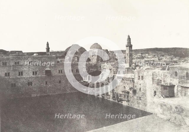 Jérusalem, Birket-Hammam-el-Batrak, 1854. Creator: Auguste Salzmann.