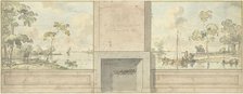 Design for room wall for the D. Luden dining room, 1785. Creator: Juriaan Andriessen.