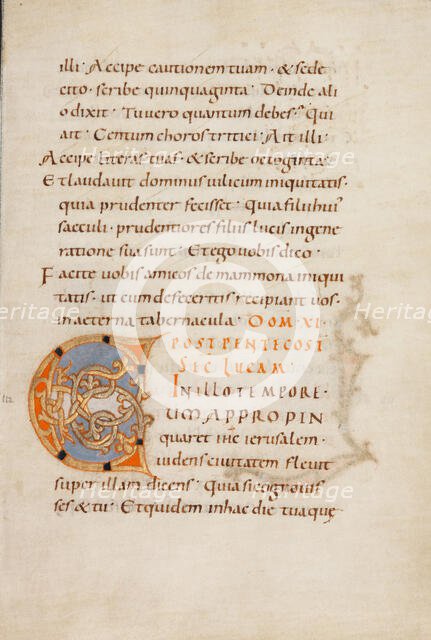 Decorated Initial C; Gospel Lectionary, late 10th century. Creator: Unknown.