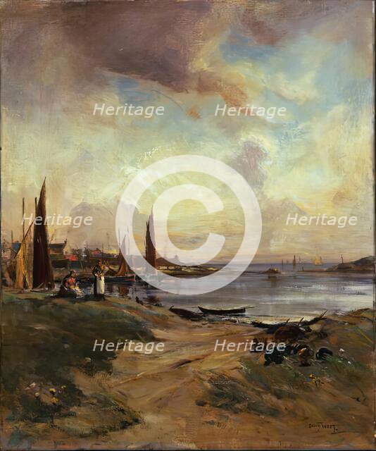 A Summer Day, Lossiemouth, 1900-1924. Creator: David West.