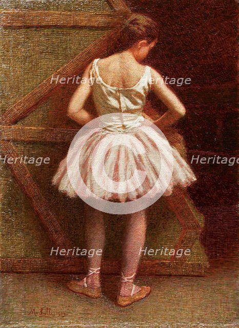 Dancer at Teatro alla Scala, 1909. Creator: Morbelli, Angelo (1853-1919).