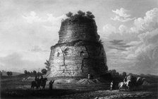 'Sarnât, A Boodh Monument near Benares', 1834. Creator: William Purser.