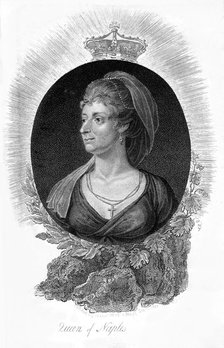 Queen Marie Caroline of Naples, 1807.Artist: V Hood