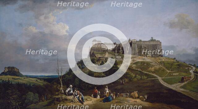The Fortress of Königstein, 1756-1758. Creator: Bernardo Bellotto.