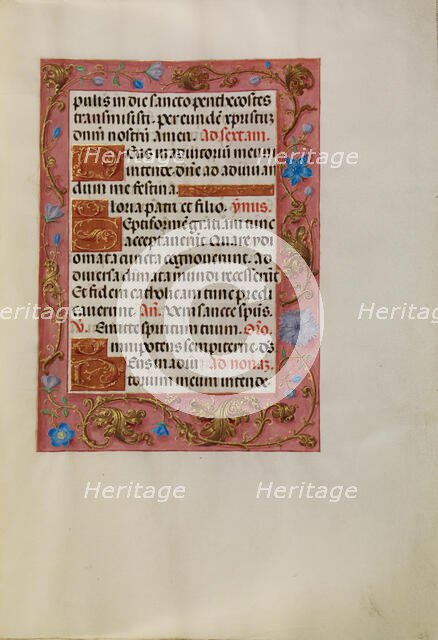 Decorated Text Page; Spinola Hours, about 1510-1520. Creator: Unknown.