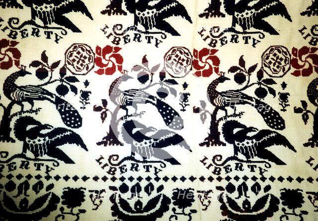 Coverlet, Ohio, 1840-45. Creator: Unknown.