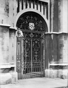 All Souls College Cloister Gate, Oxford, Oxfordshire, c1860-c1922. Artist: Henry Taunt