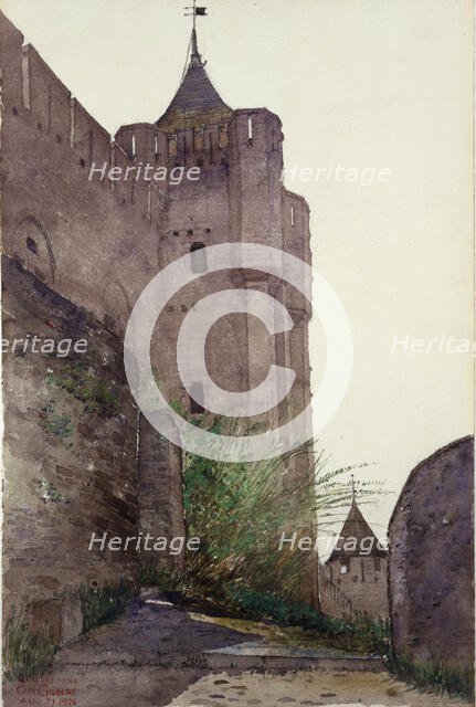 Carcassonne, 1926. Creator: Cass Gilbert.