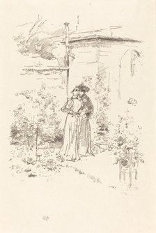 Confidences in the Garden, 1894. Creator: James Abbott McNeill Whistler.