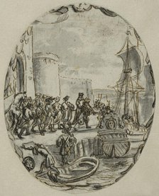A Party Embark on a Ship. Creator: Romeyn de Hooghe.