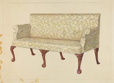 Sofa, c. 1940. Creator: Unknown.