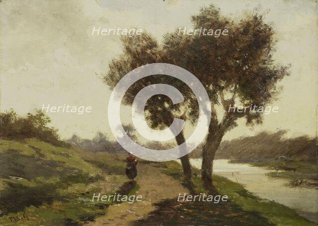 Landscape with two Trees, 1860-1867. Creator: Paul Joseph Constantin Gabriel.