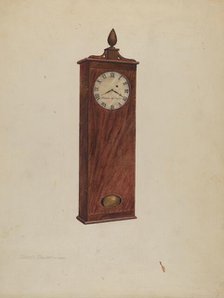 Mantel Clock, c. 1937. Creators: Gilbert Sackerman, Isidore Sovensky.