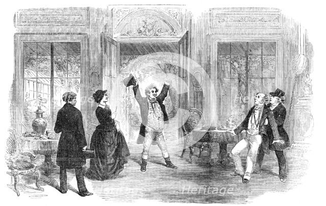 Scene from the New Drama of "The Evil Genius", at the Haymarket Theatre, 1856.  Creator: Smyth.
